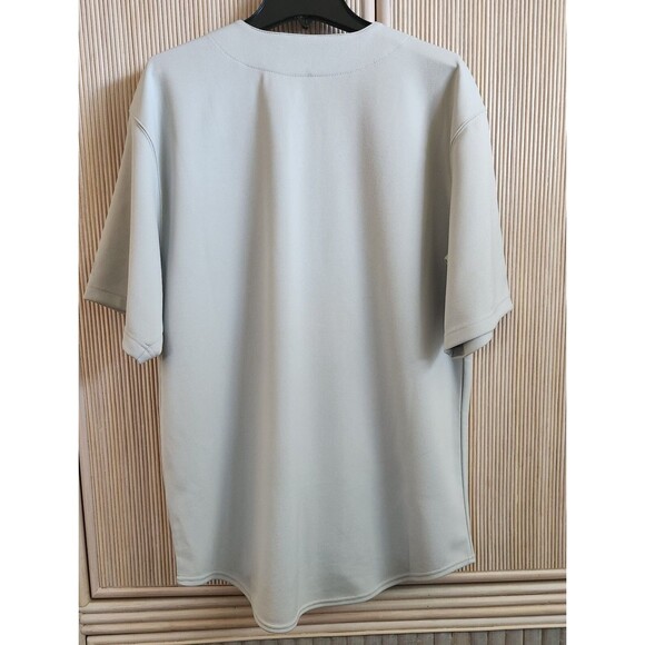 San Francisco SF Giants Men's Jersey Large True Fan Gray Short Sleeve Button-Up - Picture 2 of 8